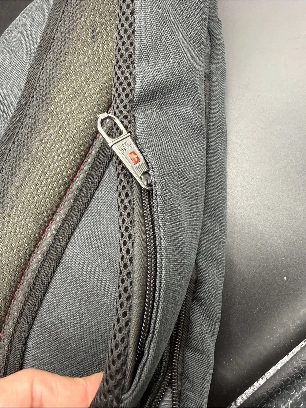 Swiss Tech Dark Gray Crossbody Sling Travel Bag